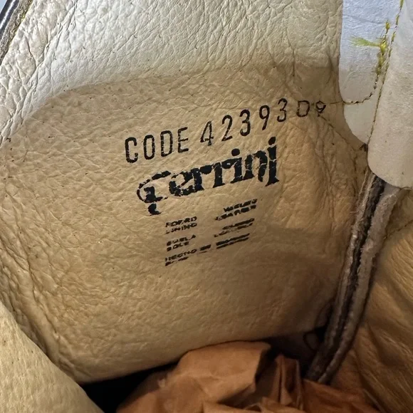 **SOLD**Ferrini Lizard Print Western Cowboy Boots Men’s 10.5 Brown & White - Picture 11 of 11